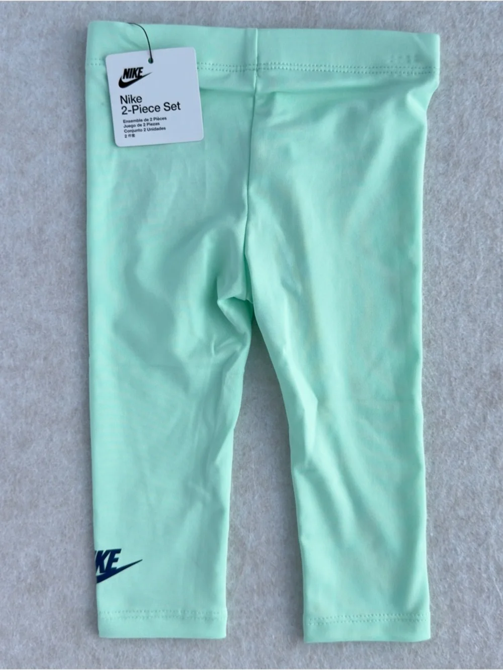 Nike Baby Girls 2-Piece Leggings Outfit Mint Foam Size 12 Months NWT NEW - Picture 9 of 11